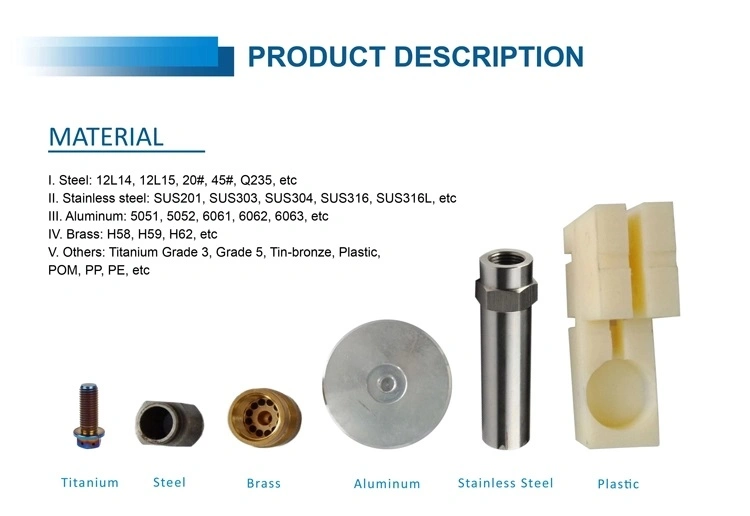 High Precision OEM Brass Stainless Steel Anodized Aluminum Turning Service CNC Machining Parts